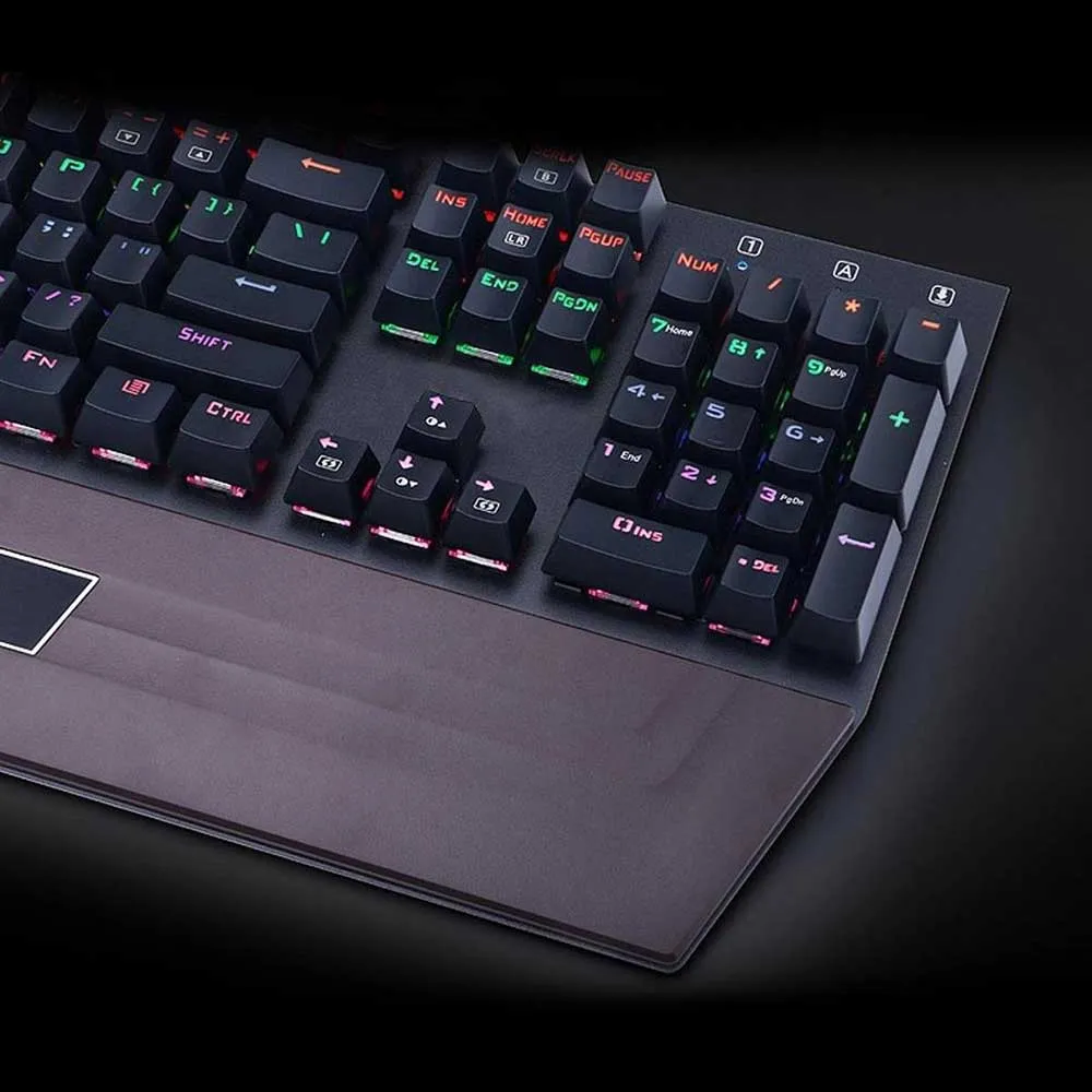 Armor X-9200 RGB, Mechanical Gaming  Keyboard, Qwerty, Blue Switches, Waterproof Keyboard - Black