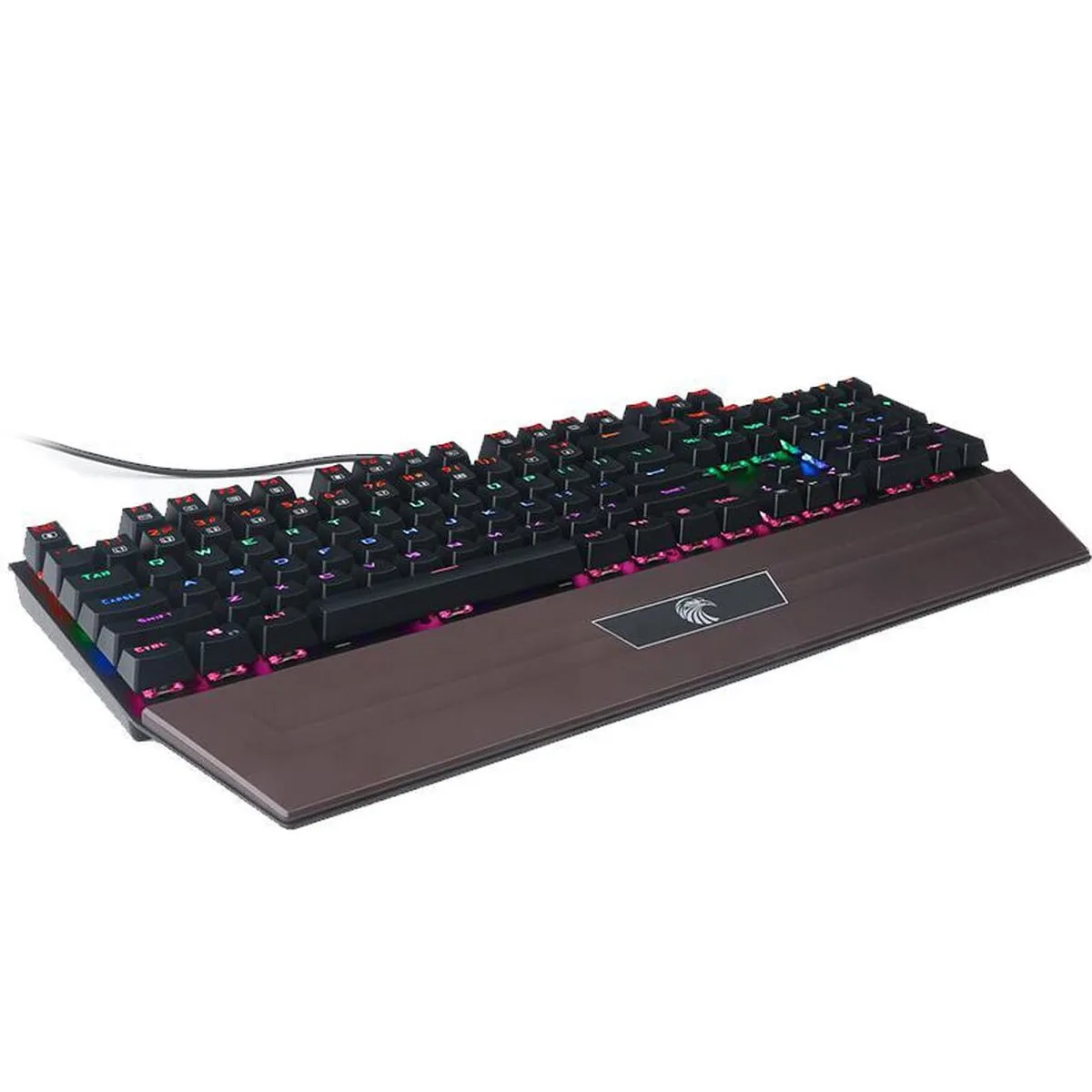 Armor X-9200 RGB, Mechanical Gaming  Keyboard, Qwerty, Blue Switches, Waterproof Keyboard - Black