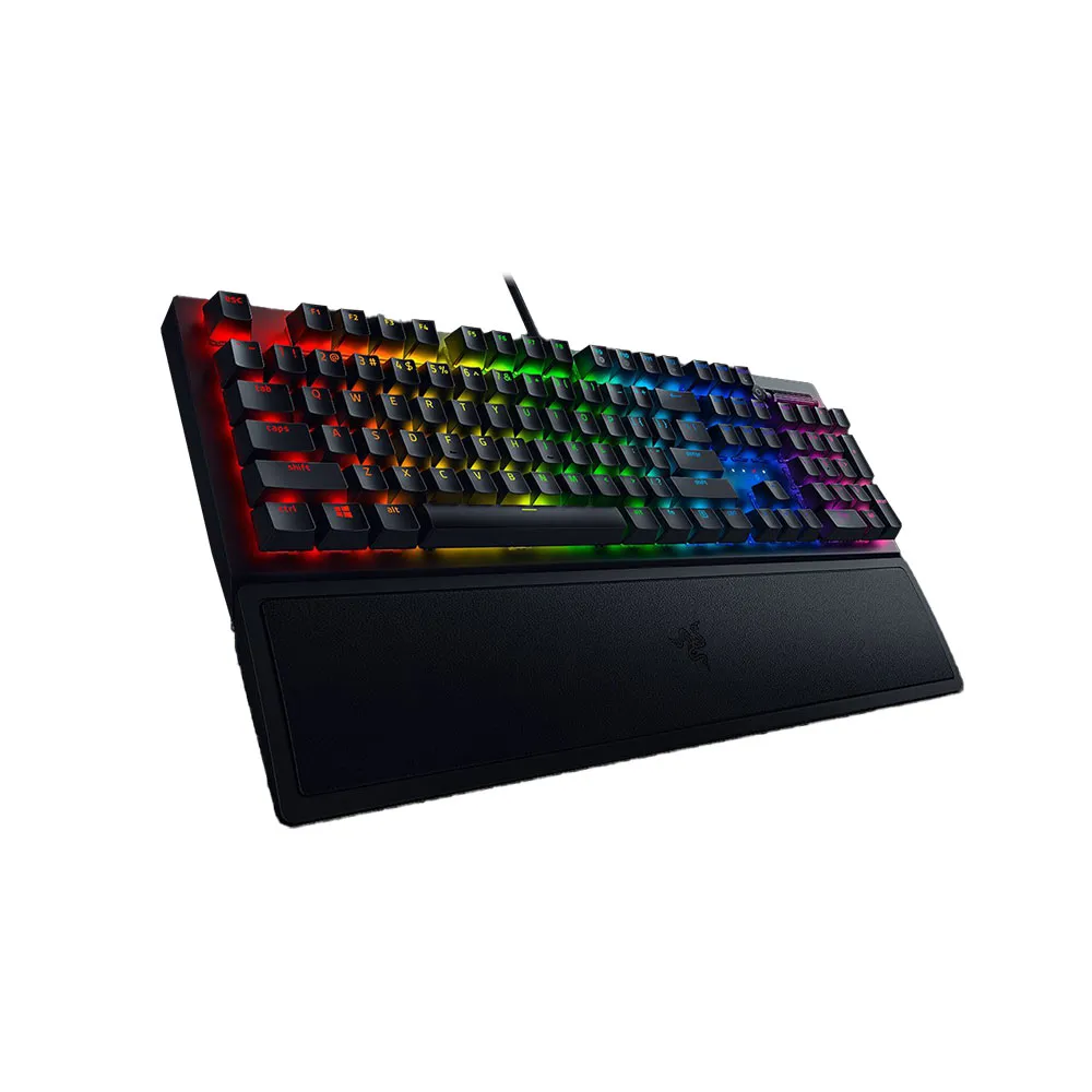 Razer BlackWidow V3 Mechanical Gaming Keyboard, Green Switches, Tactile & Clicky, Chroma RGB Lighting, Programmable - Black