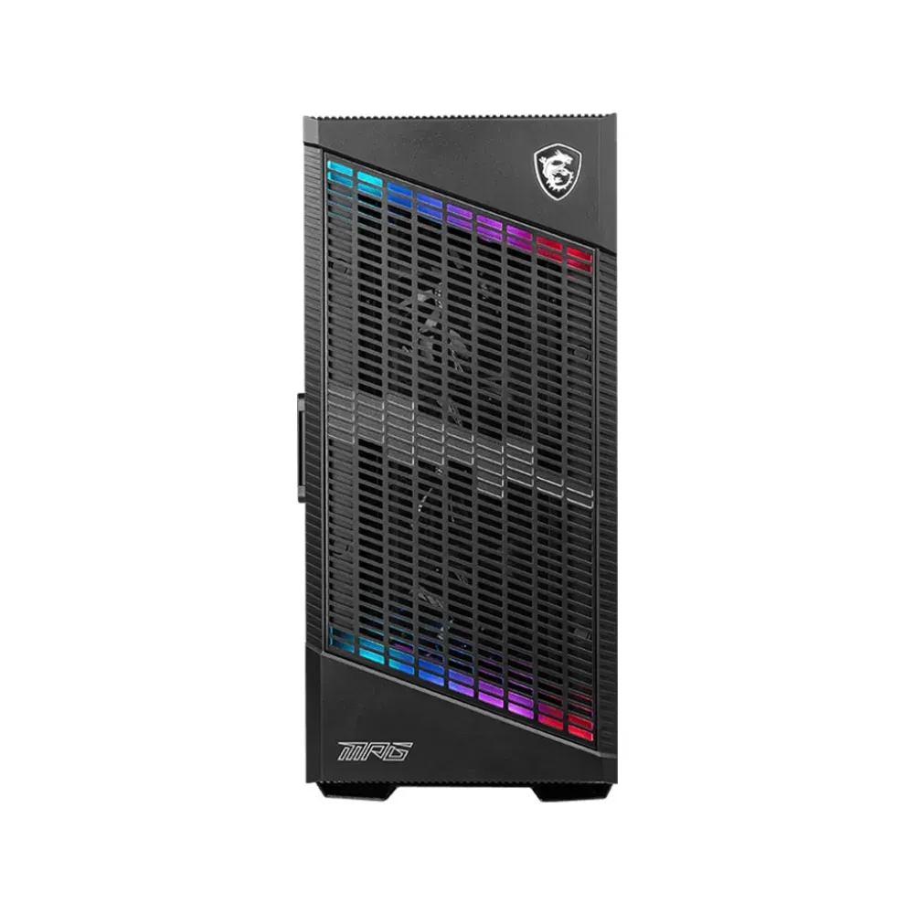 MSI MPG Velox 100L Airflow Premium Gaming With 4 Fans, System Airflow, Side Air Vents, 360mm Radiator Support, Type-C - Black