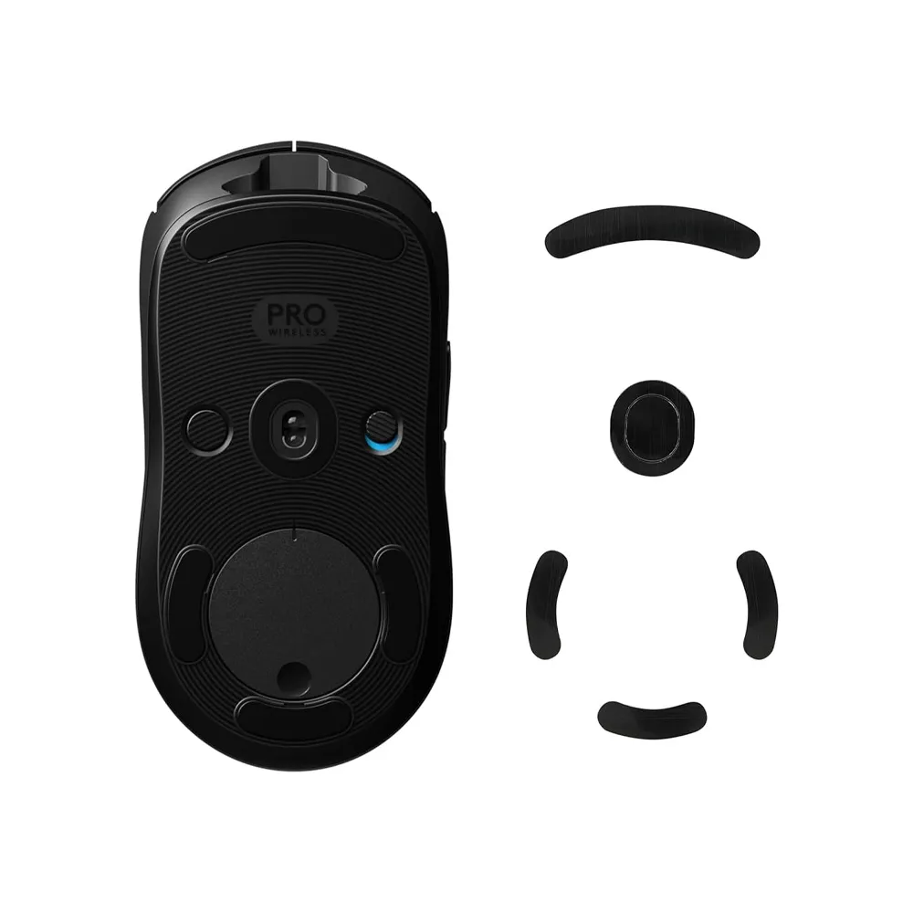 Mouse Feet Replacement Compatible with Logitech G Pro Wireless Gaming Computer Mouse Skates Sticker - Black