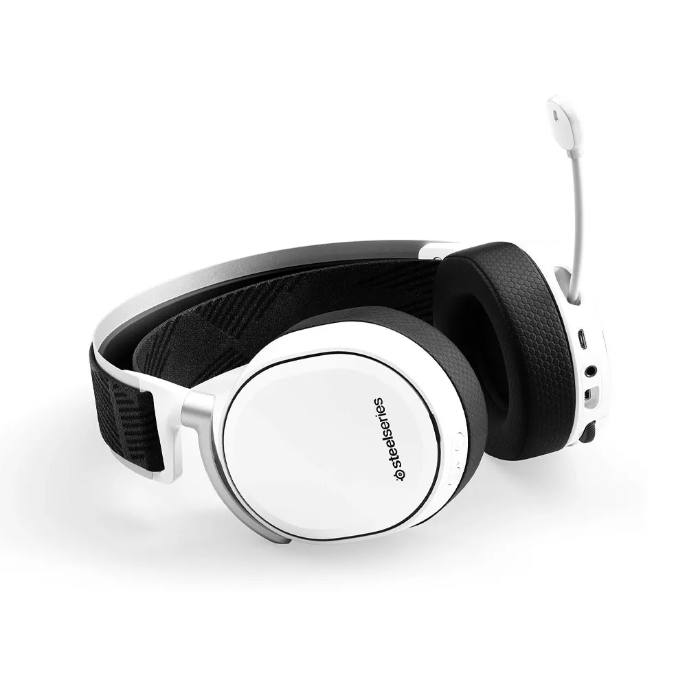 SteelSeries Arctis Pro:X 2.0 Wireless Surround Sound Gaming Headset for PlayStation 4 and PC - White