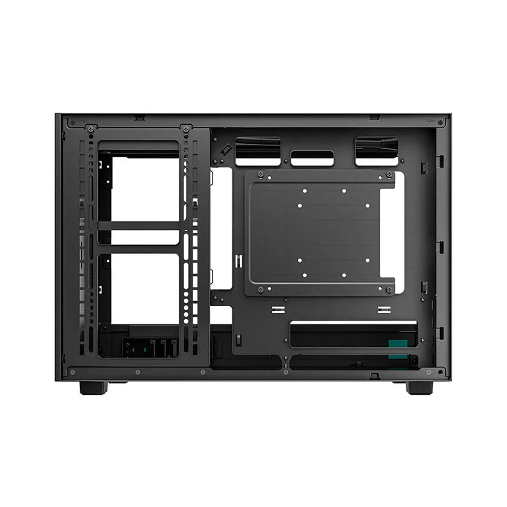 DeepCool CH260 Micro-ATX Computer Case, Up to 360mm Radiator, Up to 6x 120mm Fan Support, Tempered Glass Side Panel, Wraparound Mesh Panels - Black