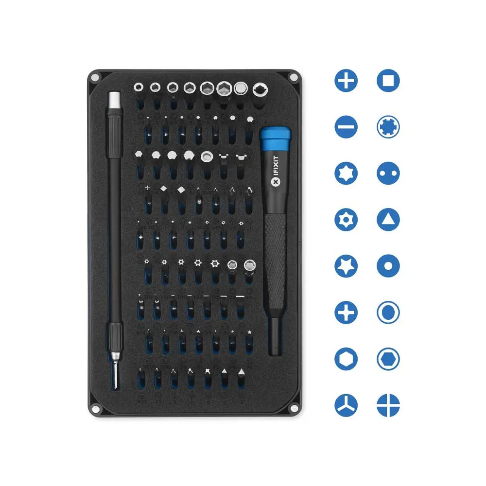 iFixit Mako Driver Kit - 64 Precision Bit Set for Electronics Repair