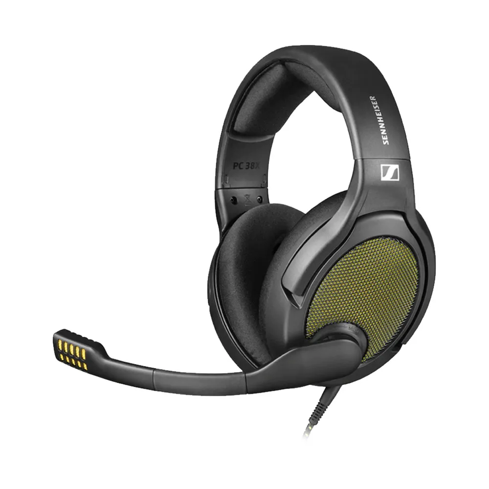 DROP Sennheiser PC38X Gaming Headset, Noise-Cancelling Microphone with Over-Ear Open-Back Design, Velour Earpads