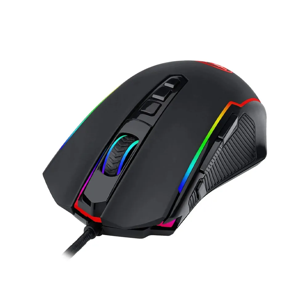 Redragon Ranger M910-K Basic Wired Gaming Mouse, RGB Backlighting 4000 DPI Switchable, 16.8 Million RGB Color Backlit, 8 Programmable Buttons - Black