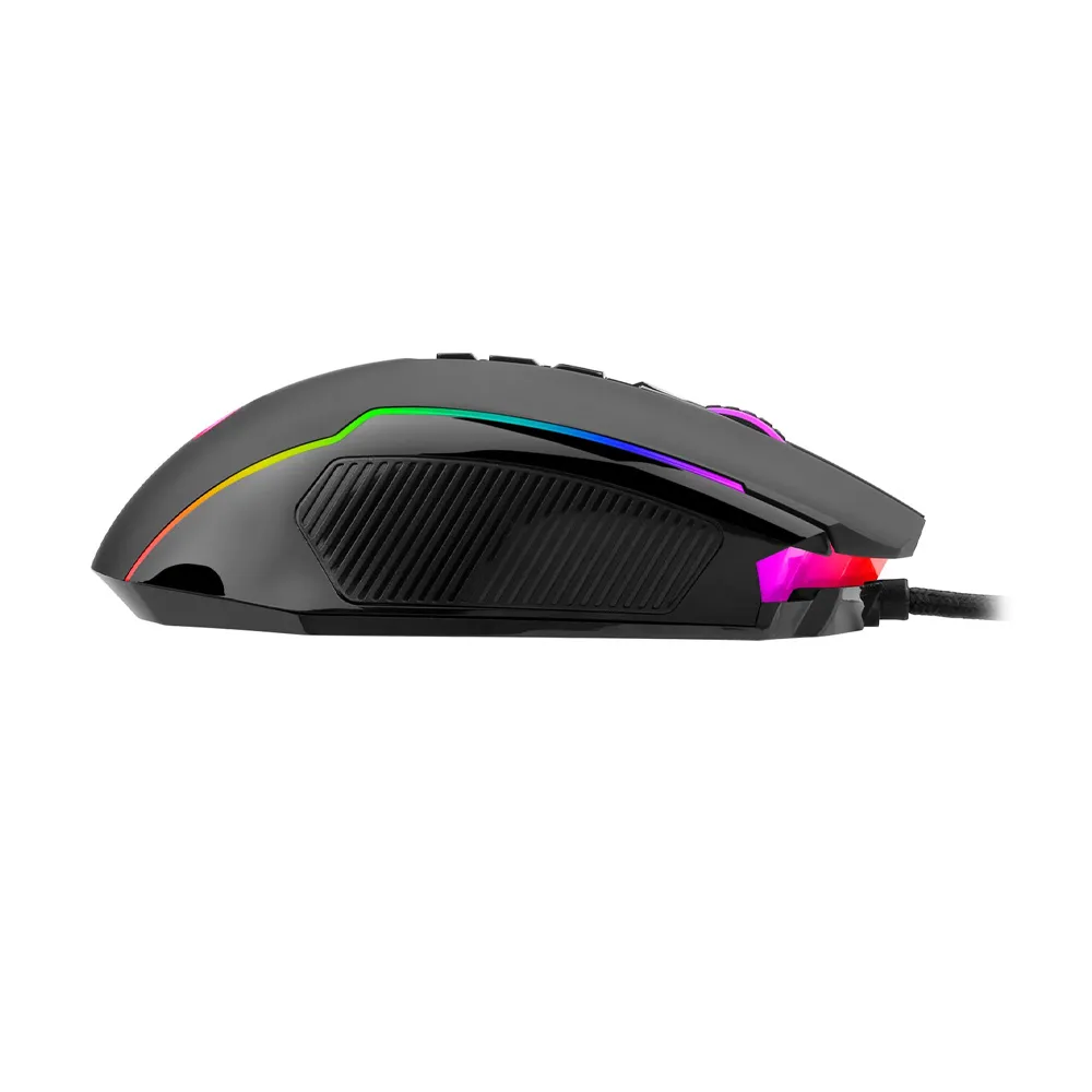 Redragon Ranger M910-K Basic Wired Gaming Mouse, RGB Backlighting 4000 DPI Switchable, 16.8 Million RGB Color Backlit, 8 Programmable Buttons - Black