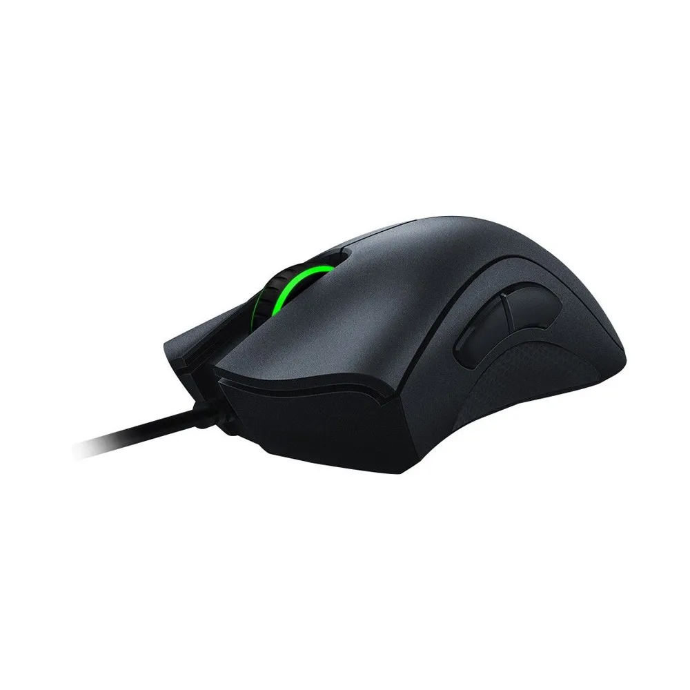 Razer DeathAdder Essential Gaming Mouse: 6400 DPI Optical Sensor, 5 Programmable Buttons, Mechanical Switches, Rubber Side Grips - Black