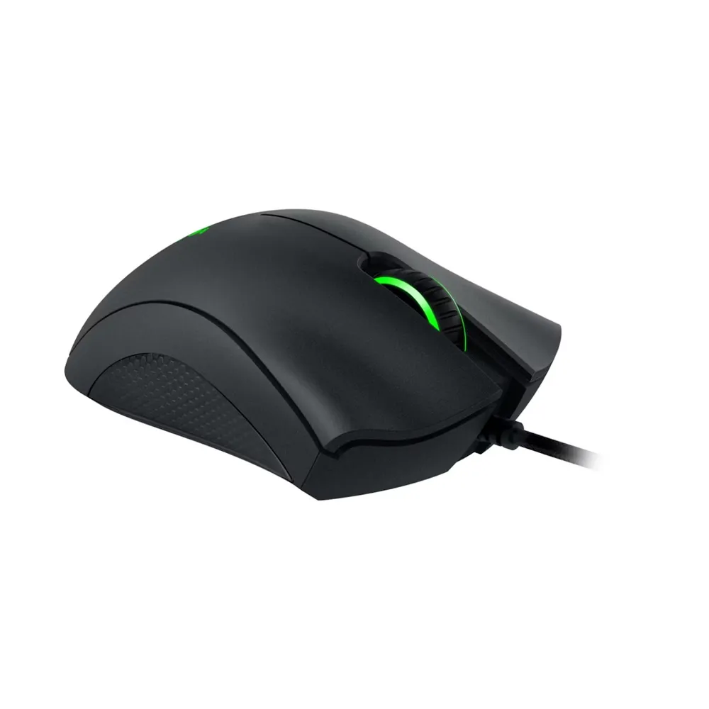 Razer DeathAdder Essential Gaming Mouse: 6400 DPI Optical Sensor, 5 Programmable Buttons, Mechanical Switches, Rubber Side Grips - Black
