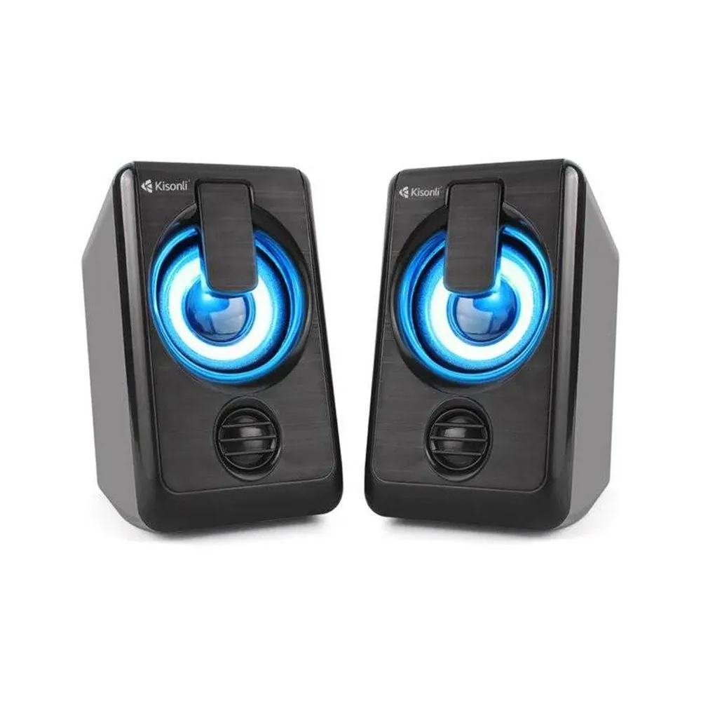 Kisonli L-1010 USB Multimedia Mini LED Stereo Surround Sound Bluetooth Speaker