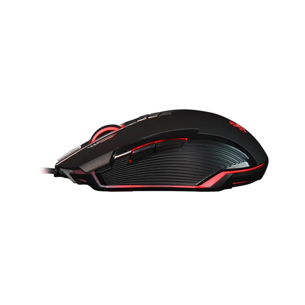 Bloody P93 Light Strike, Wired, 5k CPI, RGB Animation Gaming, MouseLeft & Right Handed Fit - Black