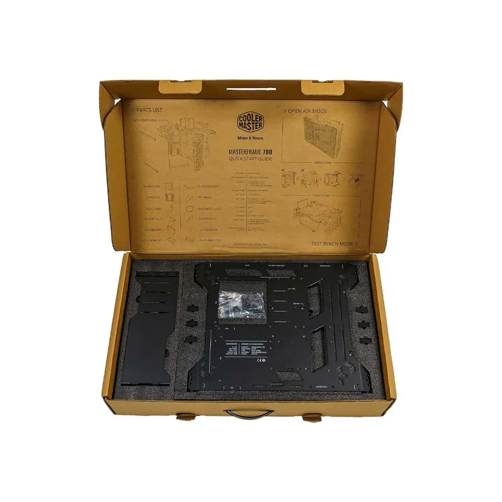 Cooler Master MasterFrame 700 Customizable Open-air Frame PC Case, Convert Between a Showcase PC Chassis