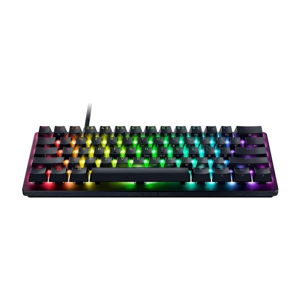 Razer Huntsman V3 Pro Mini 60% Esports Gaming Keyboard, Analog Optical Switches, Razer Snap Tap, Rapid Trigger, Adjustable Actuation, Dual-Purpose Mod Keys, Doubleshot PBT Keycaps - Black