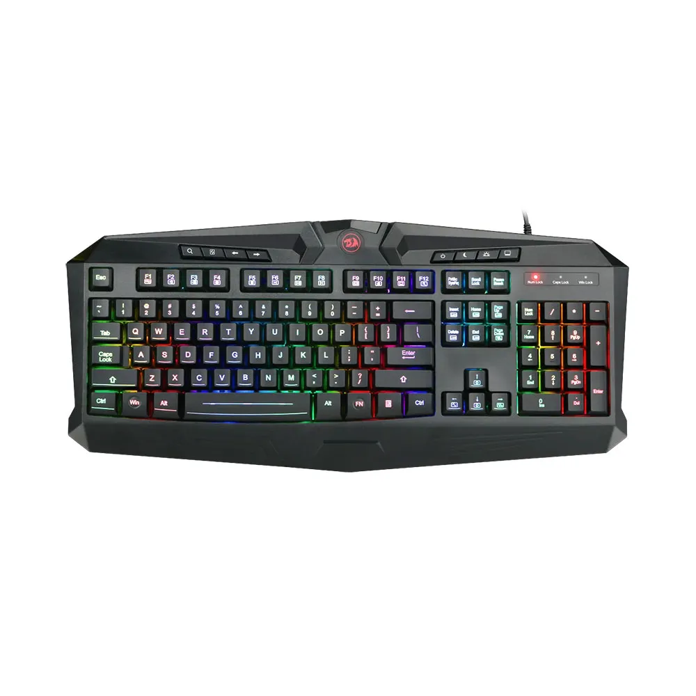 Redragon S101 Wired RGB Backlit Gaming Keyboard and Mouse, Mouse Pad, Headset Combo All in 1 PC Gamer Bundle for Windows PC – (Black)