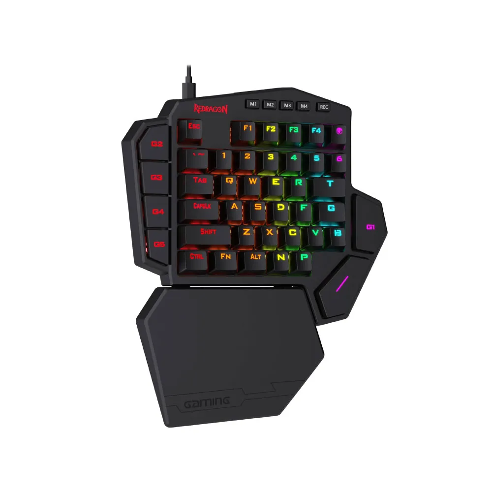 Redragon K585 DITI One-Handed RGB Mechanical Gaming Keyboard, Type-C ...