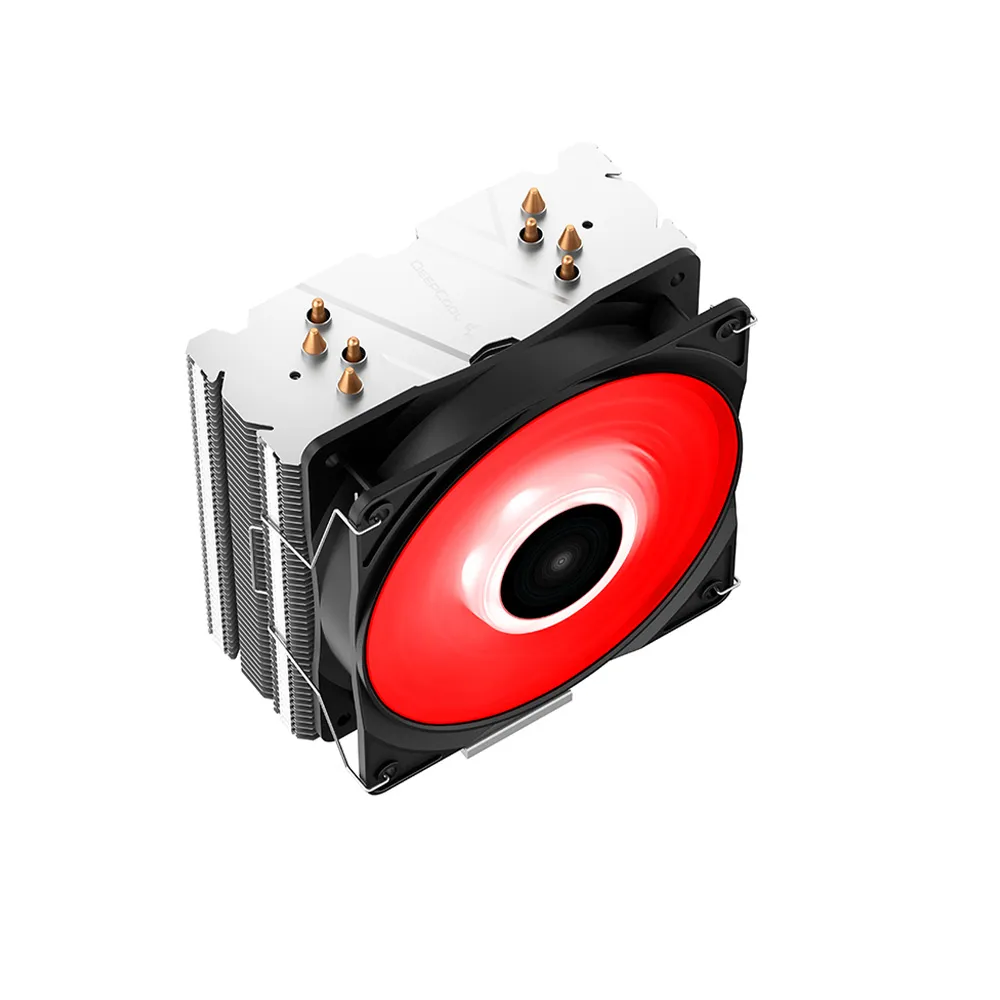 DeepCool GAMMAXX 400V2 Red CPU Air Cooler with 4 Heatpipes, 120mm PWM Fan and Red LED 2