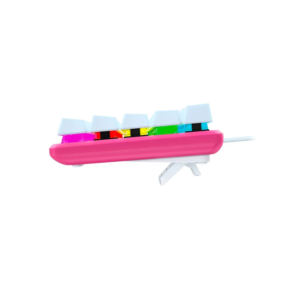 HyperX Alloy Origins 60 Mechanical Gaming Keyboard, Linear Red Switch, Double Shot PBT Keycaps, RGB LED Backlit, NGENUITY Software Compatible, Pink - Open Box