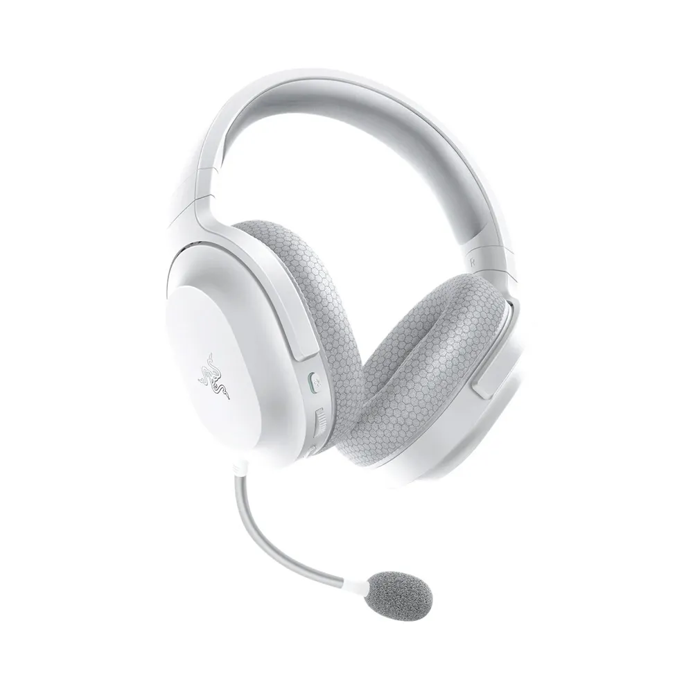 Razer Barracuda X Wireless Multi-Platform Gaming and Mobile Headset 250g Ergonomic Design, 20 Hr Battery, 3.5mm, 2.4Ghz - White