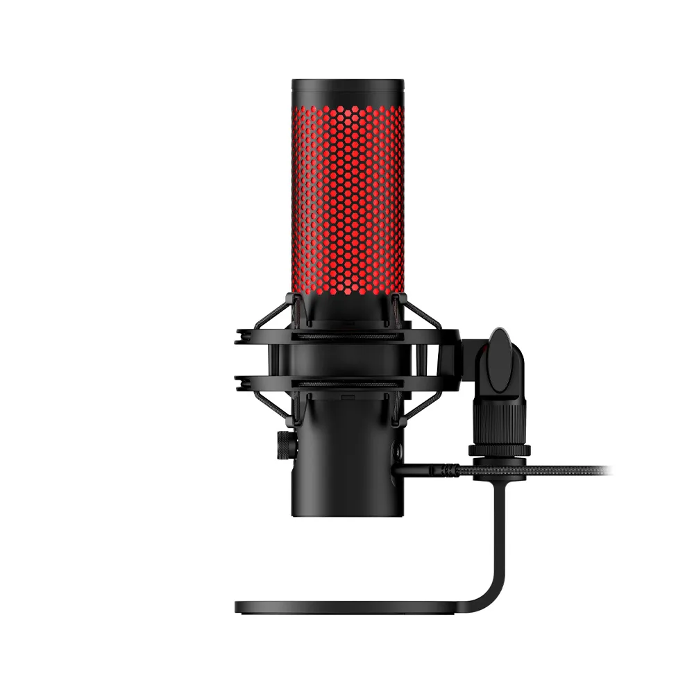 HyperX QuadCast 2 USB Microphone for Gaming, Streaming and Podcasting, On-Board Controls, LED Lighting, Removable Shock Mount, PC, Mac, PS5, PS4, USB-C - Black
