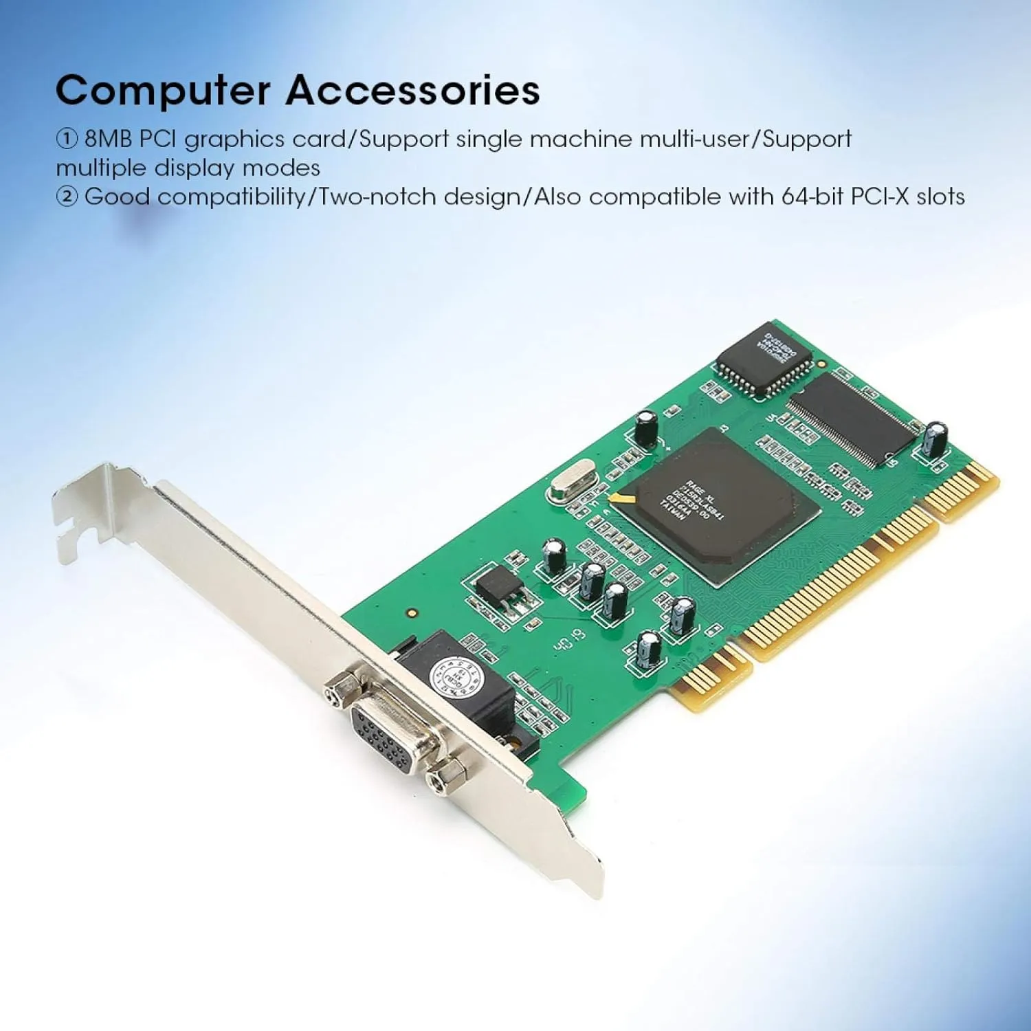 Graphics Card, VGA PCI 8MB 32Bit Desktop Computer Accessories