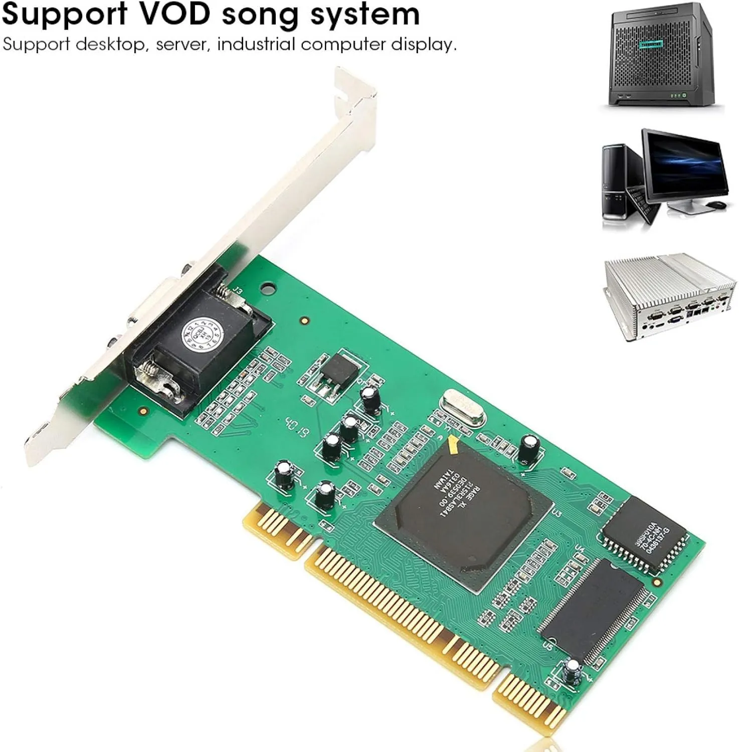 Graphics Card, VGA PCI 8MB 32Bit Desktop Computer Accessories