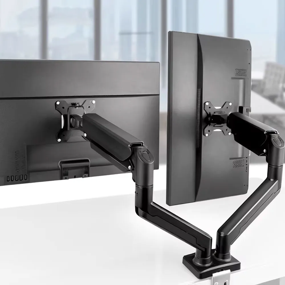 MA06-02B Dual Monitor Arm Supports 17-32 inch - Black