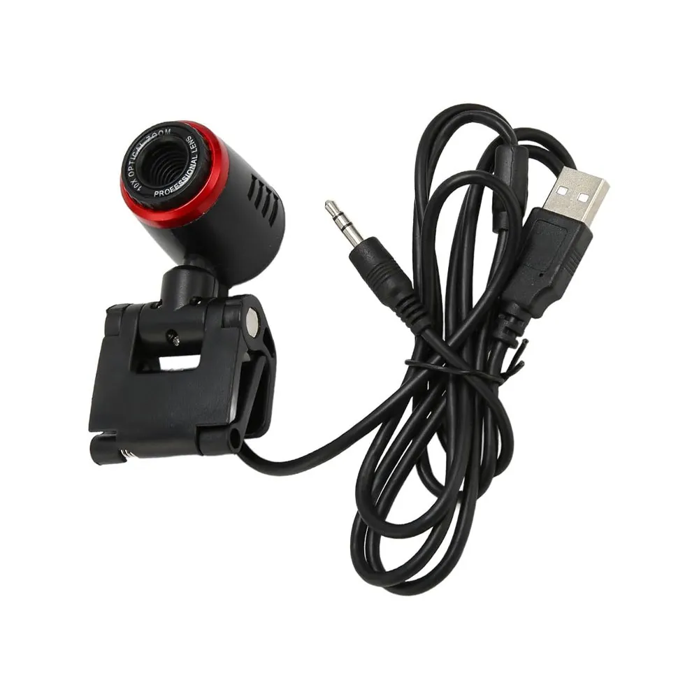 Web Camera Cam 480P 30FPS Low Quality, 360 Degree 2.0 USB, Auto Color Correction & Auto Focus - Used No Box