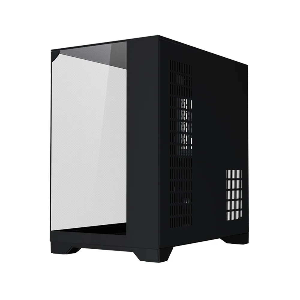 Skyrim S3 paanoramic Sunroof Chassis with No Fan, ATX/M-ATX/ITX, S/360 Radiator, GPU S/400MM Length - Black