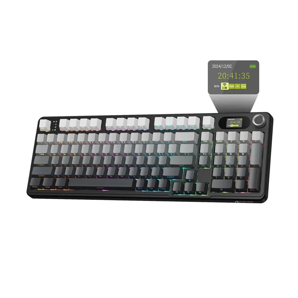 Attack Shark X98 Pro, Moonlit Night Blueberry Switch, Wired, 2.4ghz , BT - %98 keys - BL&YW&GY