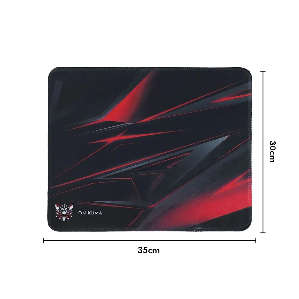 ONIKUMA G4 Large Gaming Mouse Pad (35 x 30cm) with Durable Stitched Edges Extended Desk Keyboard