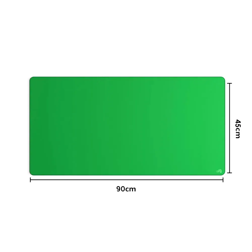 Glorious Chroma Key Mousepad - 90x45cm Green Screen Desk pad- Compatible with Premiere Pro, Final Cut Pro, Twitch, OBS, Zoom - Non-Slip Base