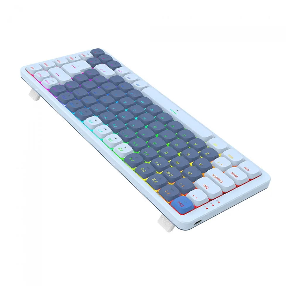 Redragon K675 USB Gamer Mechanical Keyboard Vili Wired Low Profile Switch Brown -  Blue