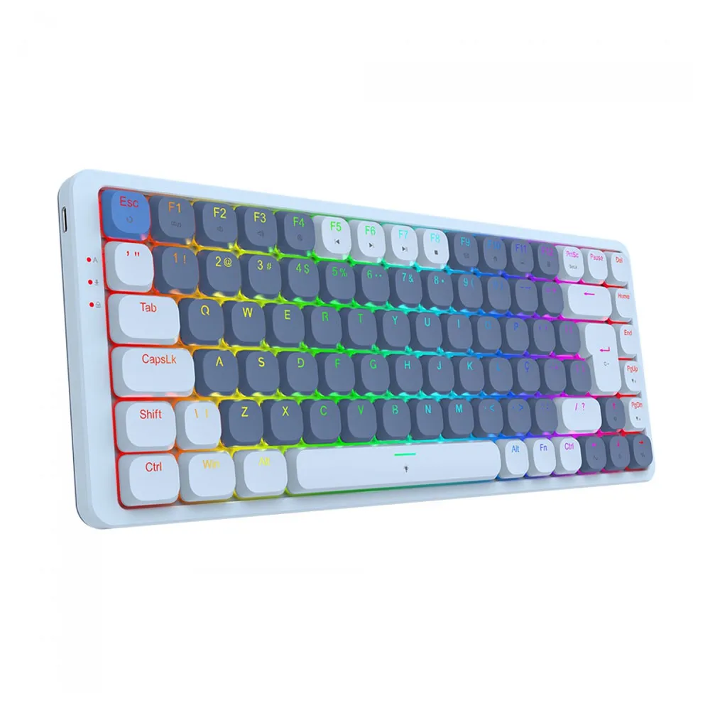 Redragon K675 USB Gamer Mechanical Keyboard Vili Wired Low Profile Switch Brown -  Blue