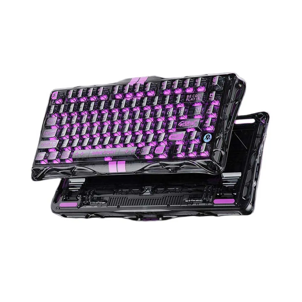 GravaStar Mercury V75 Lite Hall Effect Magnetic Gaming Keyboard 8KHz Rapid Trigger Wired 75%, Hot-Swappable Switches, Transparent RGB for PC/Mac