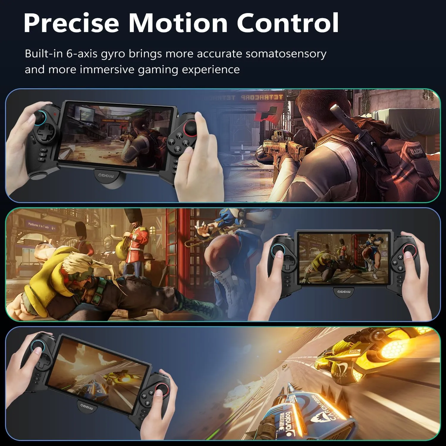 FIEHDUW Retractable Controller Designed for Nintendo Switch / OLED