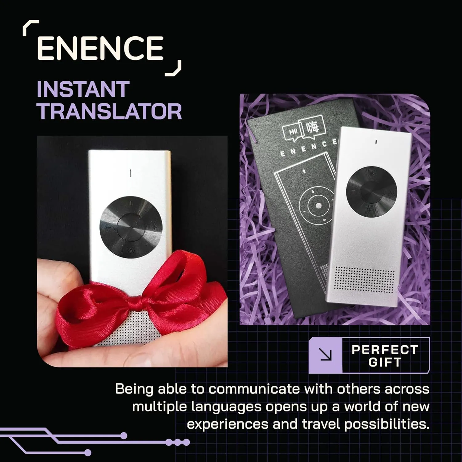 Muama Enence Instant Two-Way Translator. Portable Real-time Translation in 36 Different Languages