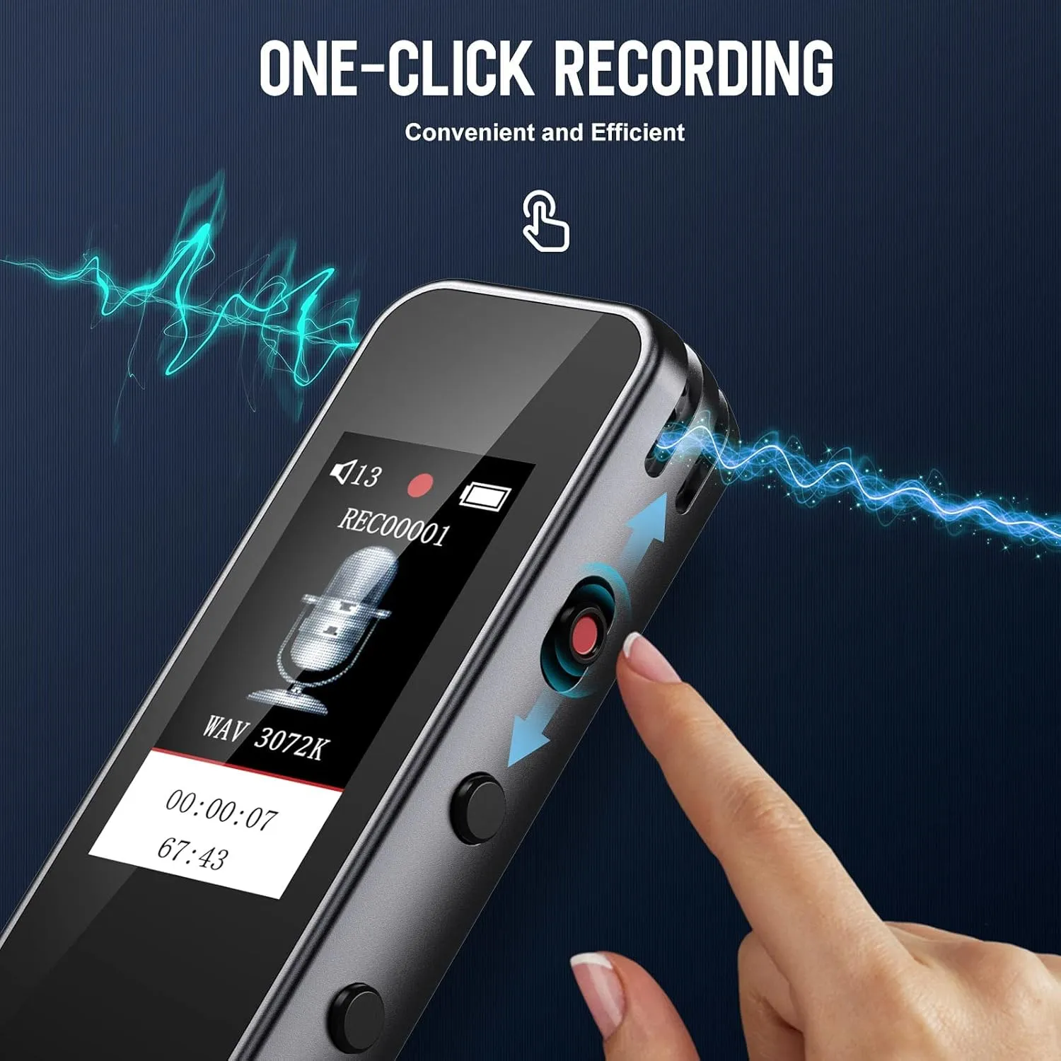 COCONISE 64GB Digital Voice Recorder
