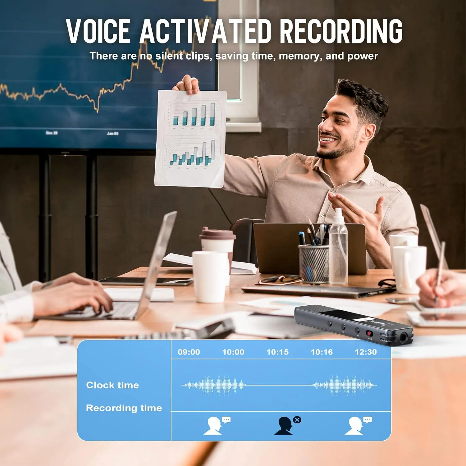 COCONISE 64GB Digital Voice Recorder
