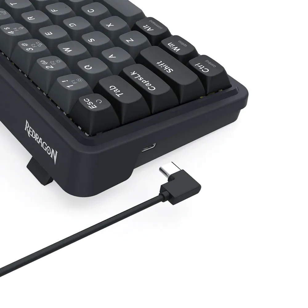 Redragon K709GB Nova Magnetic RGB Hot-Swappable Wired 65%, Rapid Trigger UltraMag Magnetic Linear Switch - Gray/Black