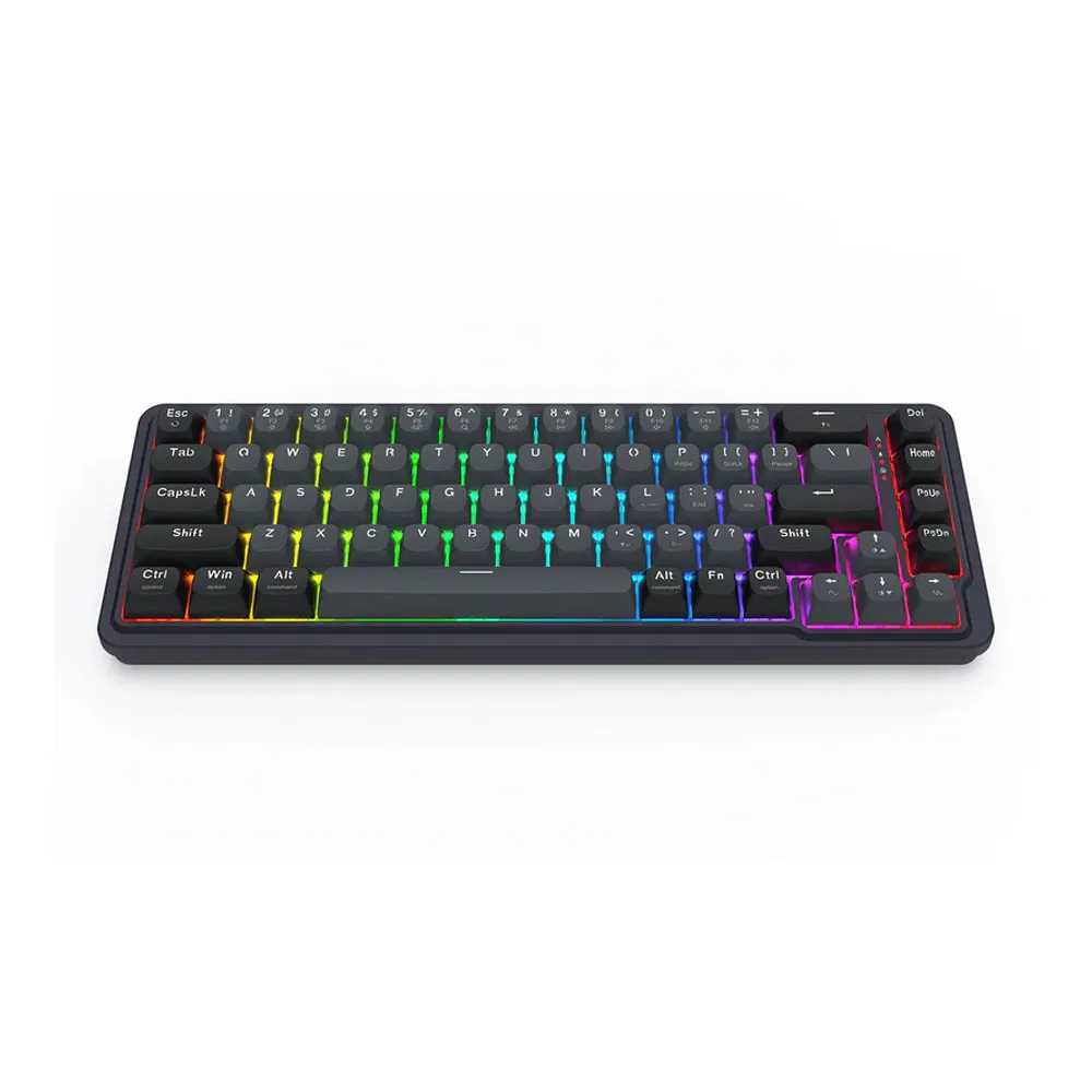 Redragon K709GB Nova Magnetic RGB Hot-Swappable Wired 65%, Rapid Trigger UltraMag Magnetic Linear Switch - Gray/Black