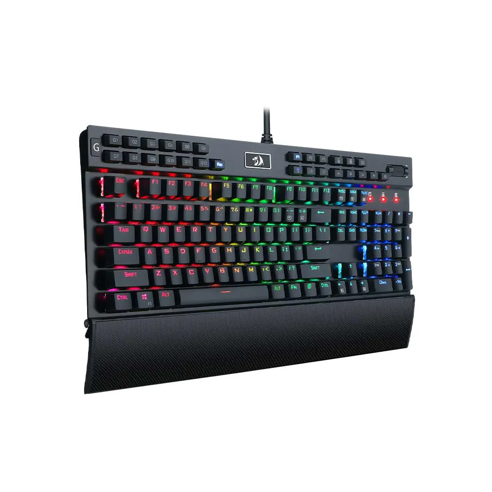 Redragon K550 RGB Gaming Keyboard - 104 Key Mechanical With 12 Macro Keys & Purple Switches