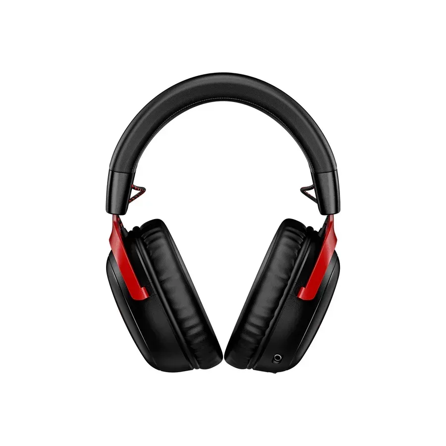 HyperX Cloud III Wireless, Gaming Headset for PC, PS5, PS4, up to 120-hour Battery, 2.4GHz Wireless, 53mm Angled Drivers, 10mm Microphone - Black/Red - OPEN BOX