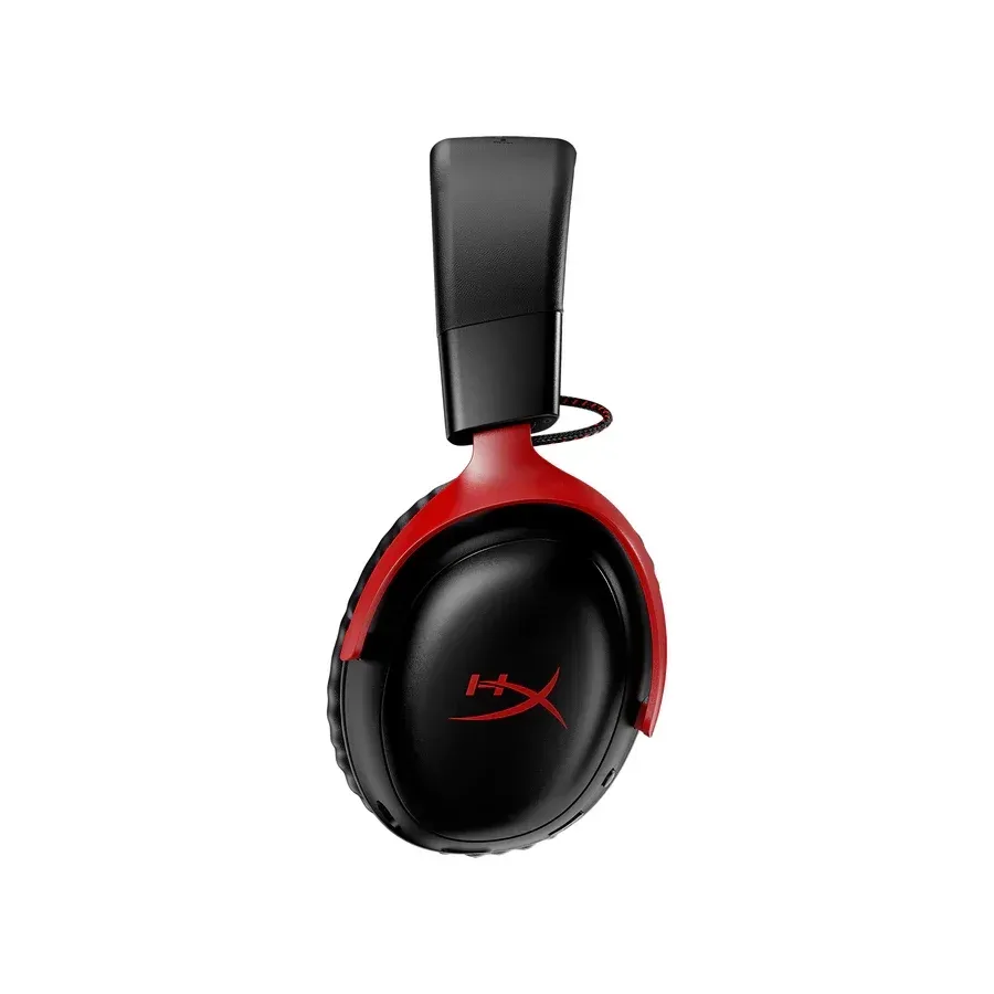 HyperX Cloud III Wireless, Gaming Headset for PC, PS5, PS4, up to 120-hour Battery, 2.4GHz Wireless, 53mm Angled Drivers, 10mm Microphone - Black/Red - OPEN BOX