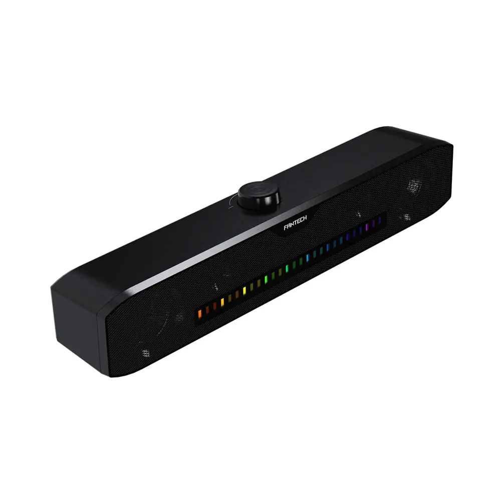 Fantech GS303 GROOVE BAR Dual Mode (Wired & Bluetooth) RGB Gaming Speaker, 6W 2" tuned Drive - Black