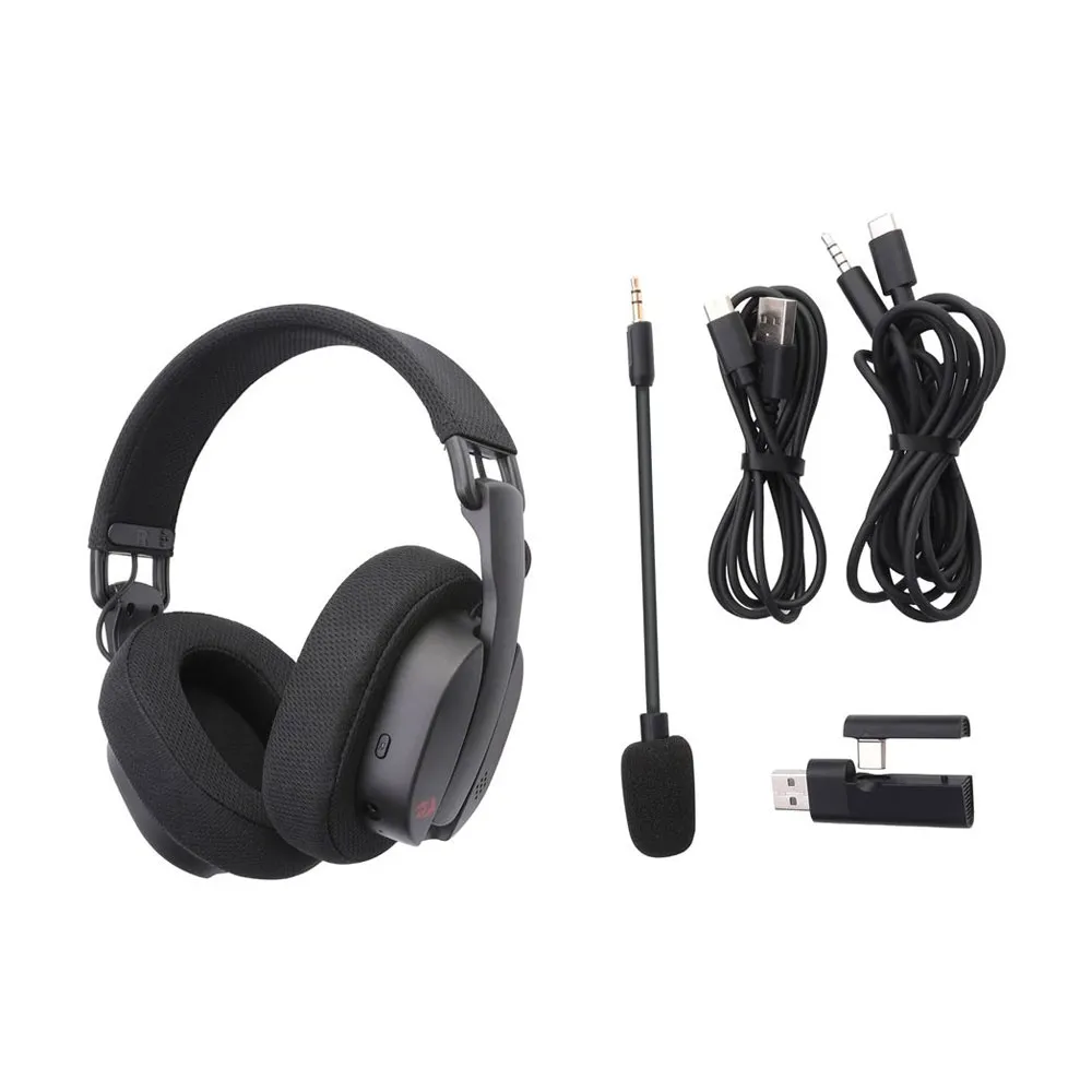 Redragon H888 Luce Tri-mode Surround Sound Gaming Headset - Black