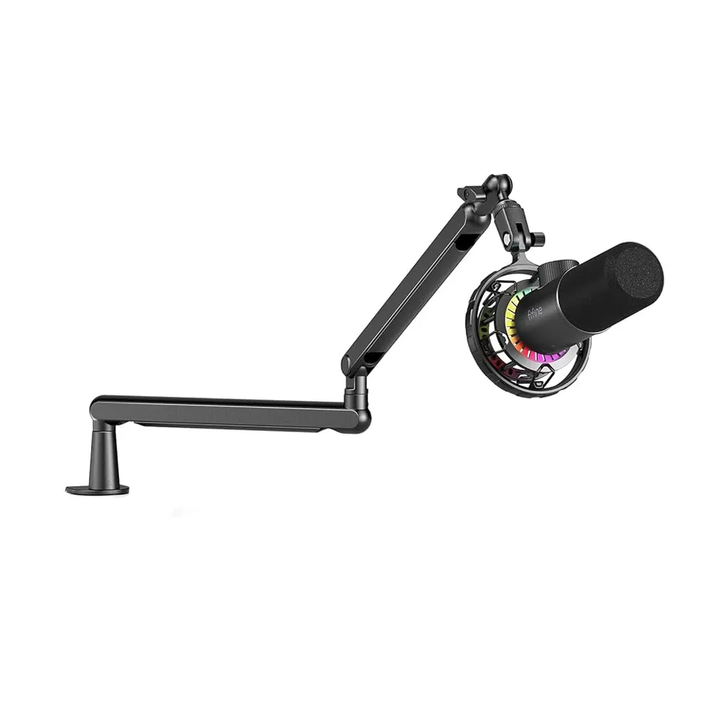 FIFINE T658 With Boom Arm Stand And Shock Mount USB RGB Gaming Microphone