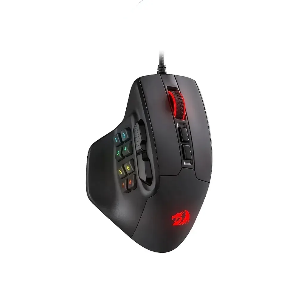 Redragon m811 aatrox mmo gaming mouse 15 programmable buttons wired