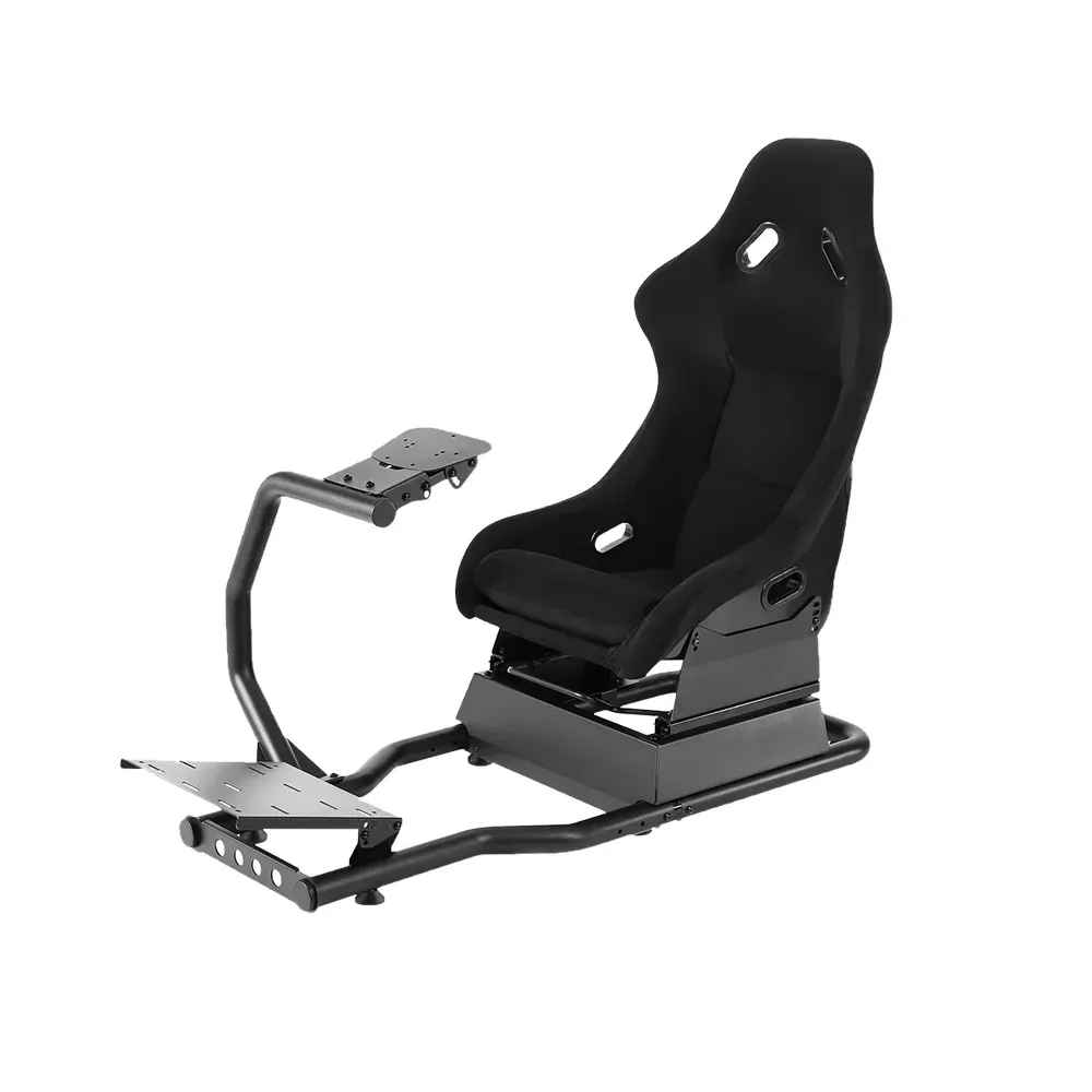 GAMEON Pro Racing Simulator Cockpit With Gear Shifter and Racing Wheel ...