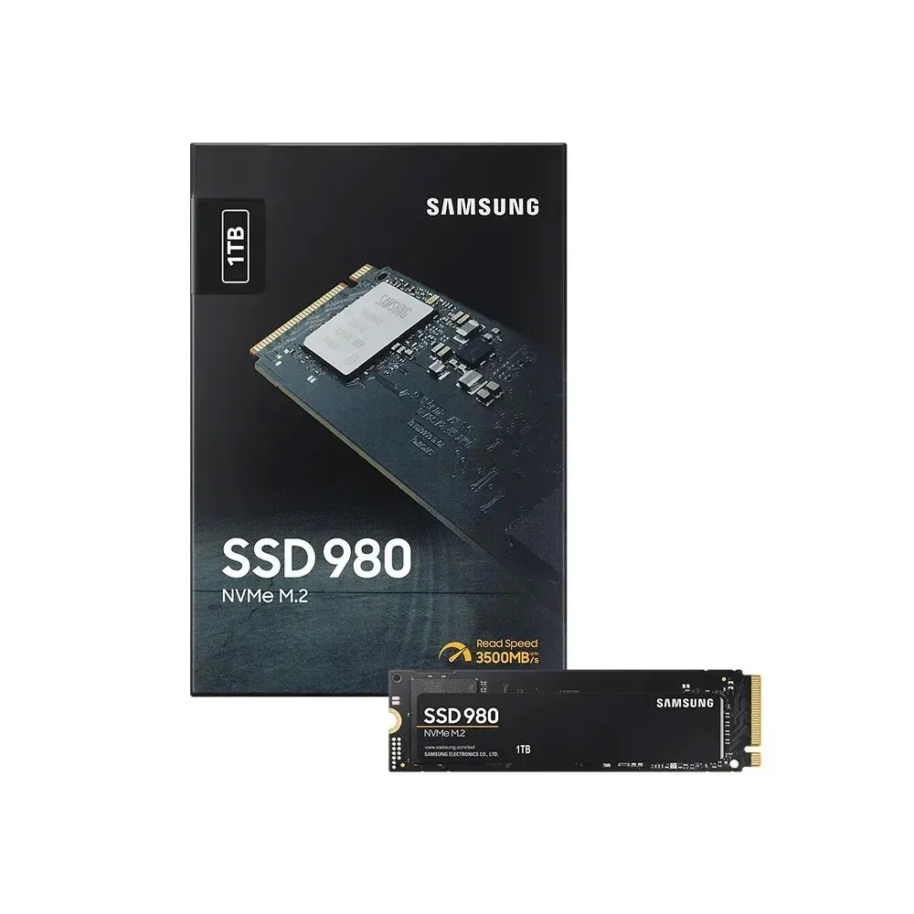 Samsung 980 NVMe M.2 SSD 1TB 3500MB/s Read Speeds, Turbowrite, For ...