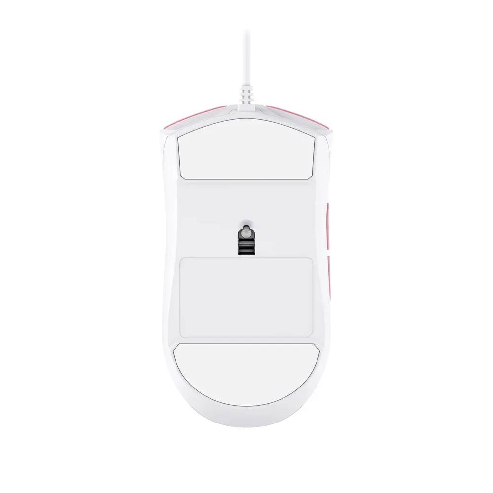HyperX Pulsefire Core RGB Gaming Mouse, Software Controlled RGB Light Effects & Macro Customization, Pixart 3327 Sensor up to 6,200DPI, 7 Programmable Buttons - White/Pink